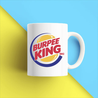 Білий кухоль (чашка) з принтом "Burpee King" Push IT - Інтернет-магазин спільних покупок ToGether