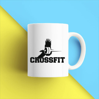 Білий кухоль (чашка) з принтом "Crossfit 5" Push IT - Інтернет-магазин спільних покупок ToGether