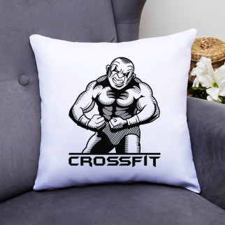 Подушка декоративна з принтом "Силач Crossfit" Push IT - Інтернет-магазин спільних покупок ToGether