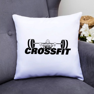 Подушка декоративна з принтом "Crossfit Штанга" Push IT - Інтернет-магазин спільних покупок ToGether