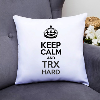 Подушка декоративна з принтом "Keep calm and trx hard" Push IT - Інтернет-магазин спільних покупок ToGether