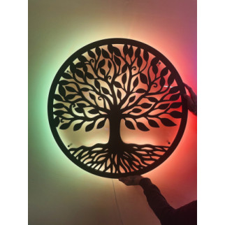 Декоративне панно з дерева з LED підсвічуванням "ДЕРЕВО ЖИТТЯ" - Інтернет-магазин спільних покупок ToGether