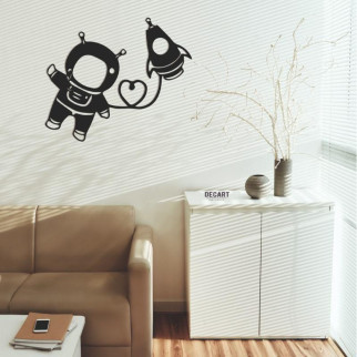 Декор для стін Панно з дерева Космонавт 50х50 см 70х70 см - Інтернет-магазин спільних покупок ToGether
