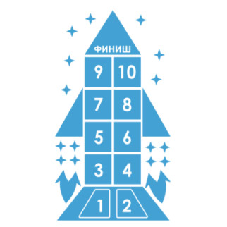 Наклейка на підлогу « Классіки. Ракета". з оракалу - Інтернет-магазин спільних покупок ToGether