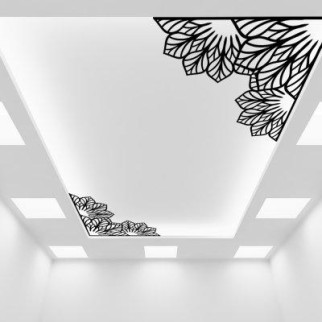 Наклейка на стелю « Квіткова симетрія» з оракалу - Інтернет-магазин спільних покупок ToGether
