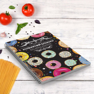 Кулінарний блокнот для запису рецептів "Пончики" на спіралі - Інтернет-магазин спільних покупок ToGether