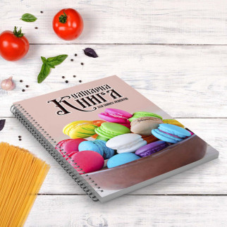 Кулінарна книга для запису рецептів "Цвітні макаруни" на спіралі - Інтернет-магазин спільних покупок ToGether