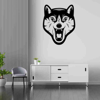 Вінілова інтер'єрна наклейка декор на стіну та шпалери (скло, меблі, дзеркало, метал) "Волова вовка (можливий будь-який колір з - Інтернет-магазин спільних покупок ToGether