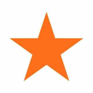 Маркувальна самоклеюча наліпка (етикетка, стікер) "Зірка" помаранчева (колір в асортименті). 30х30мм - Інтернет-магазин спільних покупок ToGether