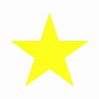 Маркувальна самоклеюча наліпка (етикетка, стікер) "Зірка" жовта  (колір в асортименті). 30х30мм - Інтернет-магазин спільних покупок ToGether