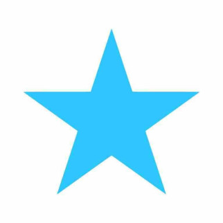 Маркувальна самоклеюча наліпка (етикетка, стікер) "Зірка" блакитна (колір в асортименті). 30х30мм - Інтернет-магазин спільних покупок ToGether
