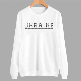 Світшот білий з патріотичним принтом "Ukraine. Україна" Push IT - Інтернет-магазин спільних покупок ToGether