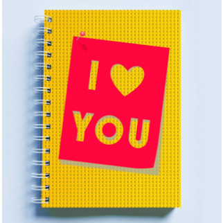 Скетчбук Sketchbook (блокнот) для малювання з принтом "I love You. Я люблю тебе" А4 - Інтернет-магазин спільних покупок ToGether