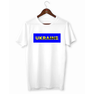 Футболка біла з патріотичним принтом "Ukraine. Україна" Push IT - Інтернет-магазин спільних покупок ToGether