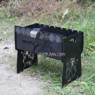 Мангал із вбудованою шашличницею та мотором на 8 шампурів — Тигр - Інтернет-магазин спільних покупок ToGether