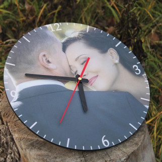 Настінний годинник із гравіюванням, Годинник 08 із Вашими фото/ВФ друк - Інтернет-магазин спільних покупок ToGether
