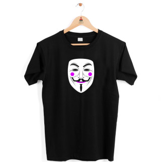 Футболка чорна з принтом "Vendetta. Вендетта"  Push IT XXL - Інтернет-магазин спільних покупок ToGether