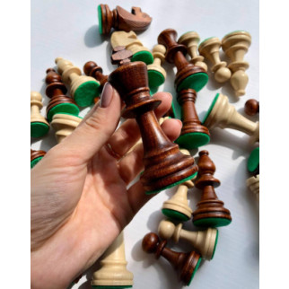 Комплект середніх дерев'яних шахових фігур, арт.809125 - Інтернет-магазин спільних покупок ToGether