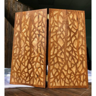 Оригінальні дерев'яні нарди з епоксидною смолою, 48*24 см, 190158 - Інтернет-магазин спільних покупок ToGether