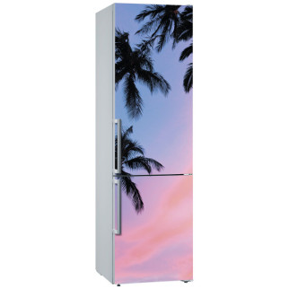 Вінілова декоративна наклейка на холодильник "Небо. Пальми" з оракалу - Інтернет-магазин спільних покупок ToGether