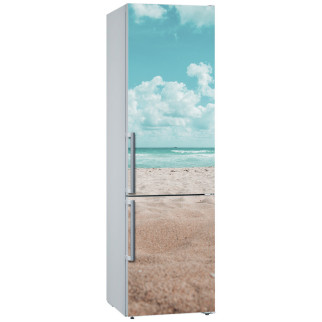 Вінілова декоративна наклейка на холодильник "пляж. Морське узбережжя" з оракалу - Інтернет-магазин спільних покупок ToGether