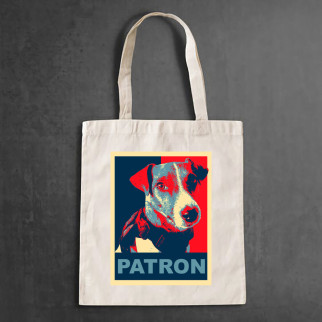 Еко-сумка, шопер, з патріотичним принтом "Патрон. Пес Патрон. Patron. Dog Patron" Push IT - Інтернет-магазин спільних покупок ToGether