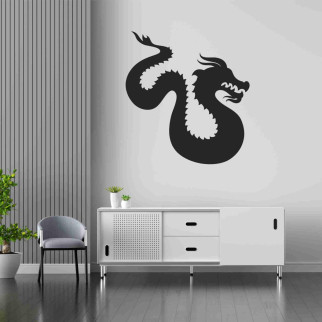 Вінілова інтер'єрна наклейка декор на стіну, шпалери та інші поверхні Дракон з оракалу - Інтернет-магазин спільних покупок ToGether