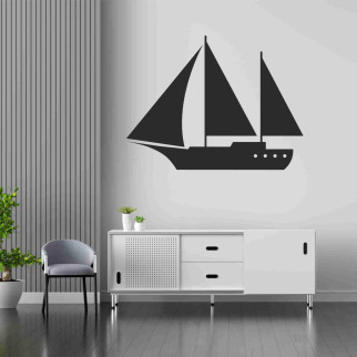 Вінілова інтер'єрна наклейка декор на стіну, шпалери та інші поверхні Корабель з оракалу - Інтернет-магазин спільних покупок ToGether