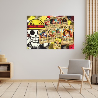 Плакат-постер з принтом One Piece Ван-Піс Розшукові листівки Піратів солом'яного капелюха (японський аніме-серіал) A4 - Інтернет-магазин спільних покупок ToGether