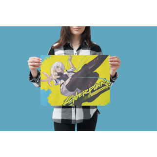 Плакат-постер з принтом Cyberpunk Edgerunners Кіберпанк Ті що біжать по краю Lucy Люсі A4 - Інтернет-магазин спільних покупок ToGether