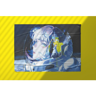 Плакат-постер з принтом Cyberpunk Edgerunners Кіберпанк Ті що біжать по краю Lucy Люсі у скафандрі А2 - Інтернет-магазин спільних покупок ToGether