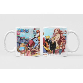 Білий кухоль (чашка) з аніме принтом One Piece Ван-Піс Luffy Луффі та команда One Piece" Push IT - Інтернет-магазин спільних покупок ToGether