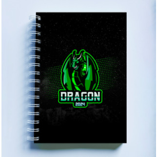 Скетчбук Sketchbook (блокнот) для малювання з новорічним принтом "Dragon 2024. Дракон 2024" А4 - Інтернет-магазин спільних покупок ToGether