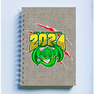 Скетчбук Sketchbook (блокнот) для малювання з новорічним принтом "Year of the Dragon 2024. Дракон" - Інтернет-магазин спільних покупок ToGether