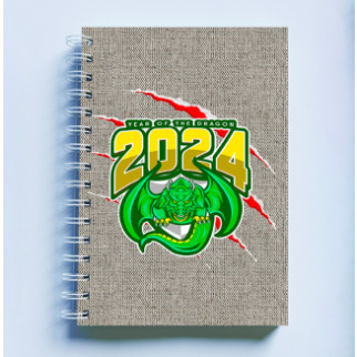 Скетчбук Sketchbook (блокнот) для малювання з новорічним принтом "Year of the Dragon 2024. Дракон" А3 - Інтернет-магазин спільних покупок ToGether