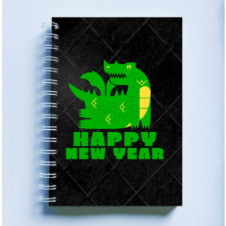 Скетчбук Sketchbook (блокнот) для малювання з новорічним принтом "Happy New Year. Dragon 2024. Дракон 2024" А4 - Інтернет-магазин спільних покупок ToGether