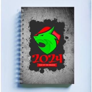 Скетчбук Sketchbook (блокнот) для малювання з новорічним принтом "Dragon 2024 Дракон 2024 Year of the Dragon" - Інтернет-магазин спільних покупок ToGether