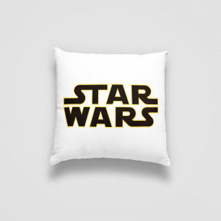 Подушка декоративна з дитячим оригінальним принтом "Логотип Star Wars. Логотип Зоряні війни" Push IT - Інтернет-магазин спільних покупок ToGether