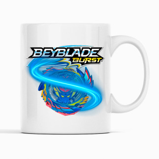 Біла чашка (кухоль) з оригінальним принтом гри Beyblade "Дзига Beyblade burst. Дзига  Бейблейд берст" - Інтернет-магазин спільних покупок ToGether