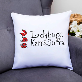 Подушка декоративна з оригінальним принтом "Ladybugs Kama Sutra. Сонечка Кама Сутра" Push IT - Інтернет-магазин спільних покупок ToGether