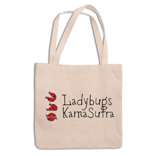 Еко-сумка, шопер, з оригінальним принтом "Ladybugs Kama Sutra. Сонечка Кама Сутра" Push IT - Інтернет-магазин спільних покупок ToGether
