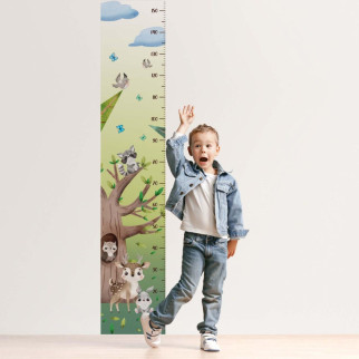 Вінілова інтер'єрна наклейка кольорова декор на стіну, шпалери та інші поверхні Ростомір "Лісові звірята" з оракалу - Інтернет-магазин спільних покупок ToGether