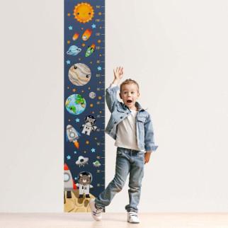 Вінілова інтер'єрна наклейка кольорова декор на стіну, шпалери та інші поверхні Ростомір "Космос. Планети" з оракалу - Інтернет-магазин спільних покупок ToGether