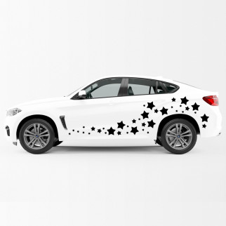 Наклейка кольорова вінілова самоклеюча декоративна з оракалу на автомобіль "Зірки" (колір на вибір) - Інтернет-магазин спільних покупок ToGether
