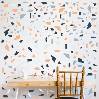 Вінілова інтер'єрна наклейка кольорова декор на стіну, шпалери та інші поверхні "terrazzo плями" з Оракала - Інтернет-магазин спільних покупок ToGether