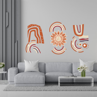 Вінілова інтер'єрна наклейка кольорова декор на стіну, шпалери та інші поверхні "Boho style. Бохо стиль" з оракалу - Інтернет-магазин спільних покупок ToGether