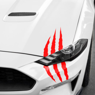Наклейка кольорова вінілова самоклеюча декоративна на автомобіль "monster claw. кіготь монстра" з Оракалу - Інтернет-магазин спільних покупок ToGether