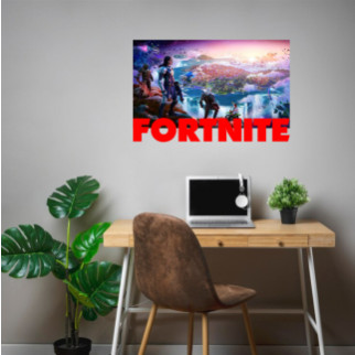 Вінілова інтер'єрна наклейка декор на стіну (шпалери, фарбу) "Fortnite " самоклеюча з Оракалу - Інтернет-магазин спільних покупок ToGether