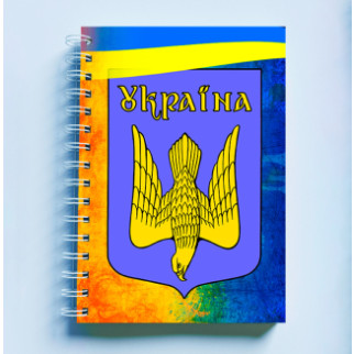 Скетчбук Sketchbook (блокнот) для малювання з патріотичним принтом "Україна. Герб України. Сокіл" - Інтернет-магазин спільних покупок ToGether
