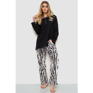 Піжама жіноча, колір чорно-бежевий, 219RP-10226 - Інтернет-магазин спільних покупок ToGether